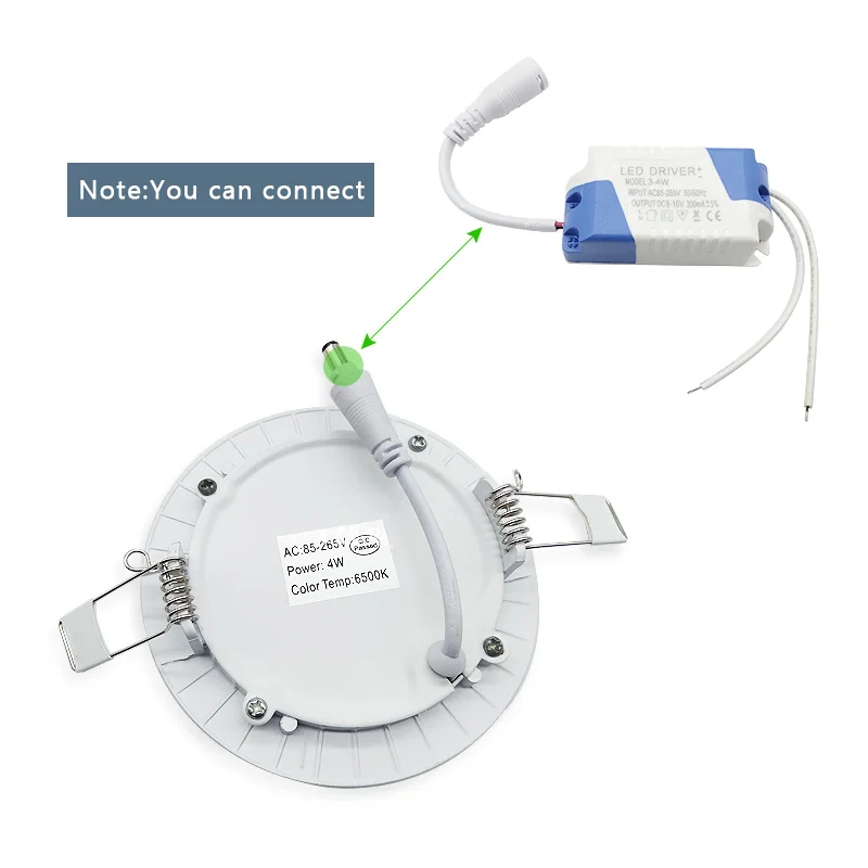 Ультратонкий направленный светодиодный панельный светильник 3 Вт 6 9 12 15 18 Круглый