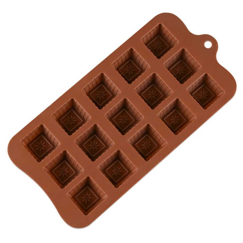 В форме сердца розы формы шоколада помадки силиконовой 18 Еда Класс силиконовый