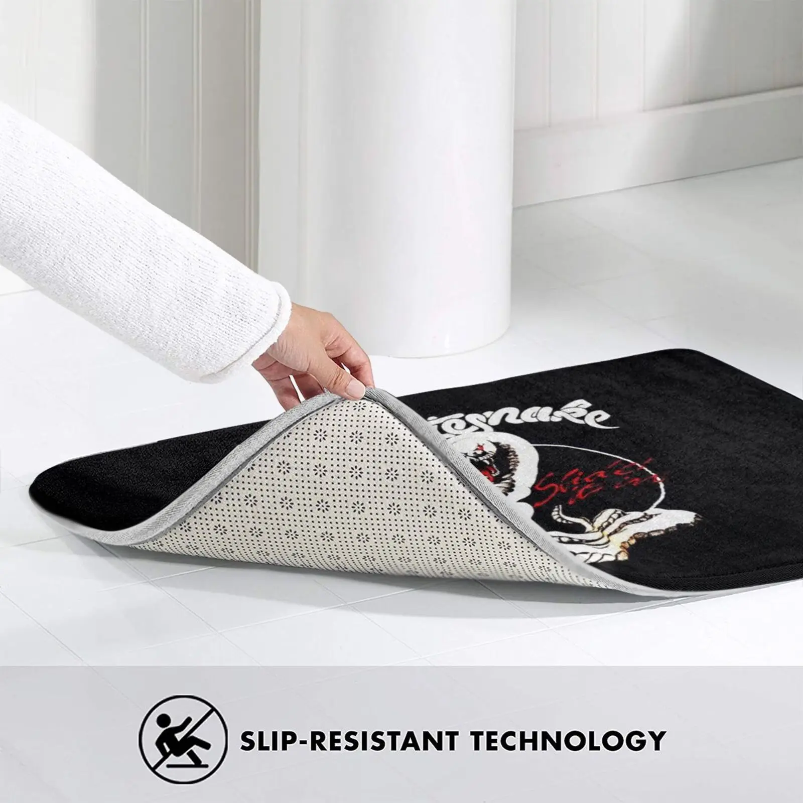 Белые змеиные браслеты новогодние логотипы коврики для двери нескользящий