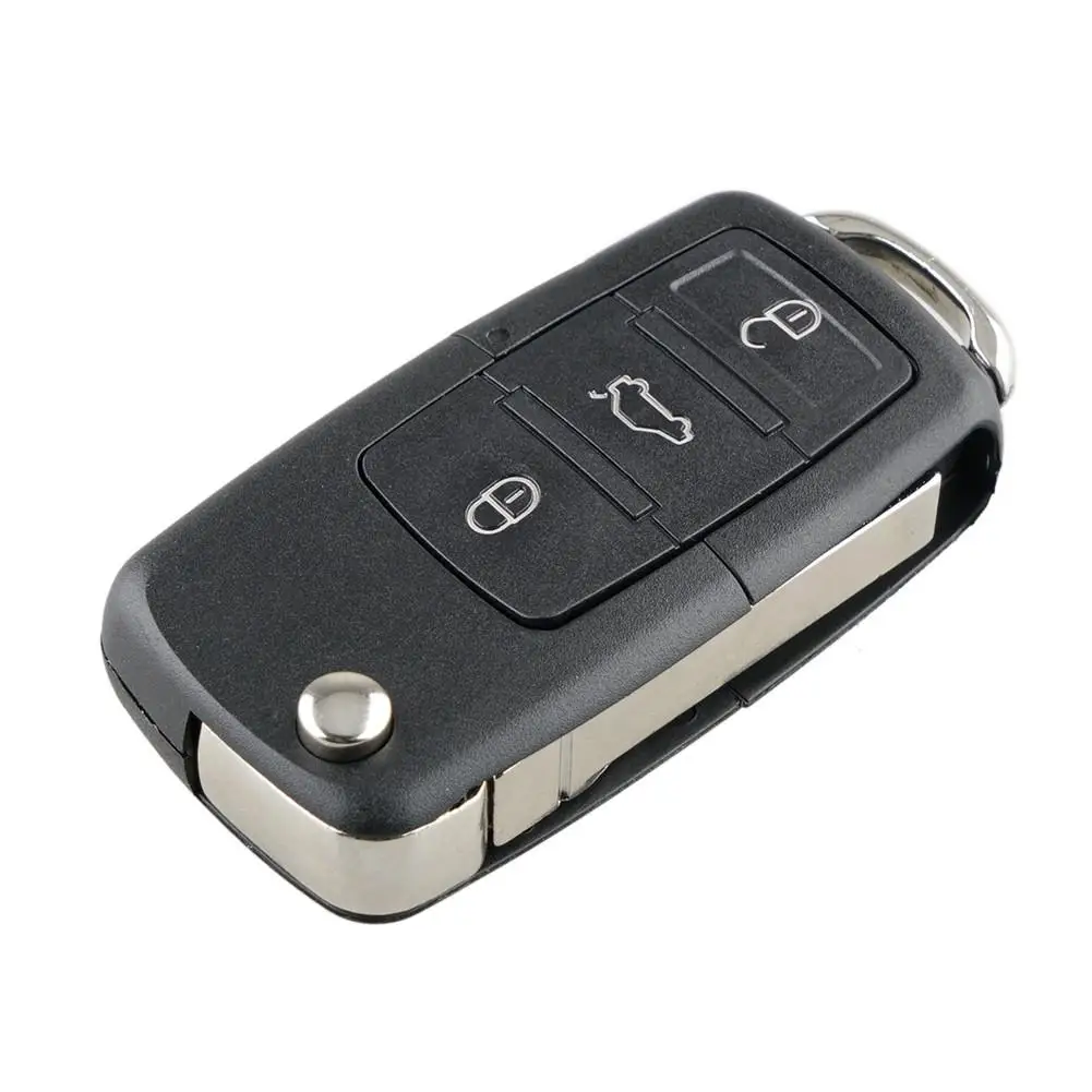 Складной умный флип-чехол с 3 кнопками для VW Volkswagen PASSAT Polo Skoda Seat 1J0959753DA 434 МГц ID48 |