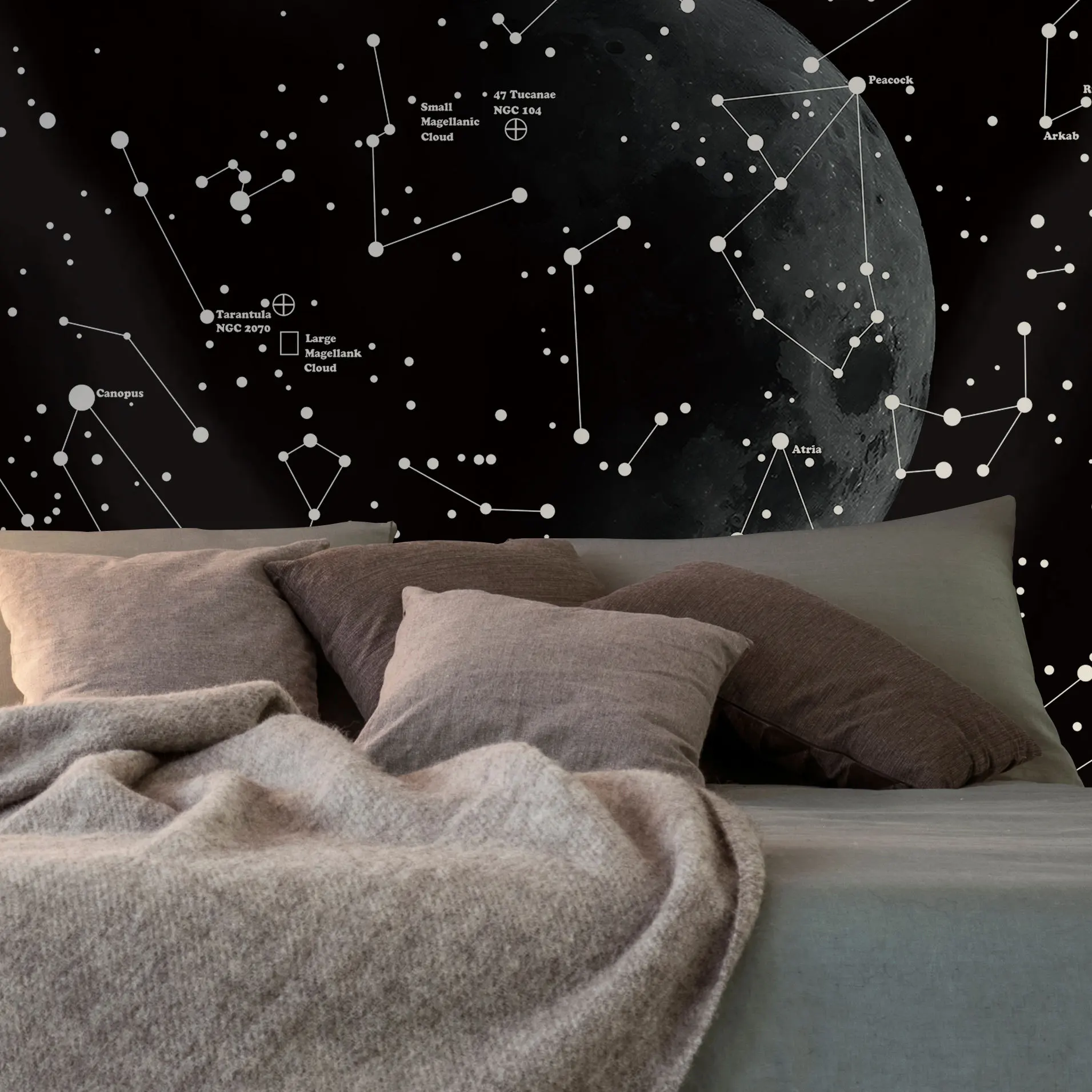 Гобелен с созвездиями одеяло фантазийным звездным небом полотенце узором в виде