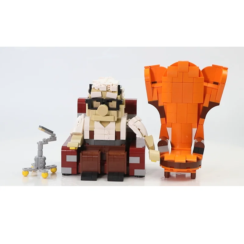 

MOC Flying House Model Floating Furniture Redrickson Carr Sofa City Movie Building Block Bricks Dream Birthday Gifts Kids Toys