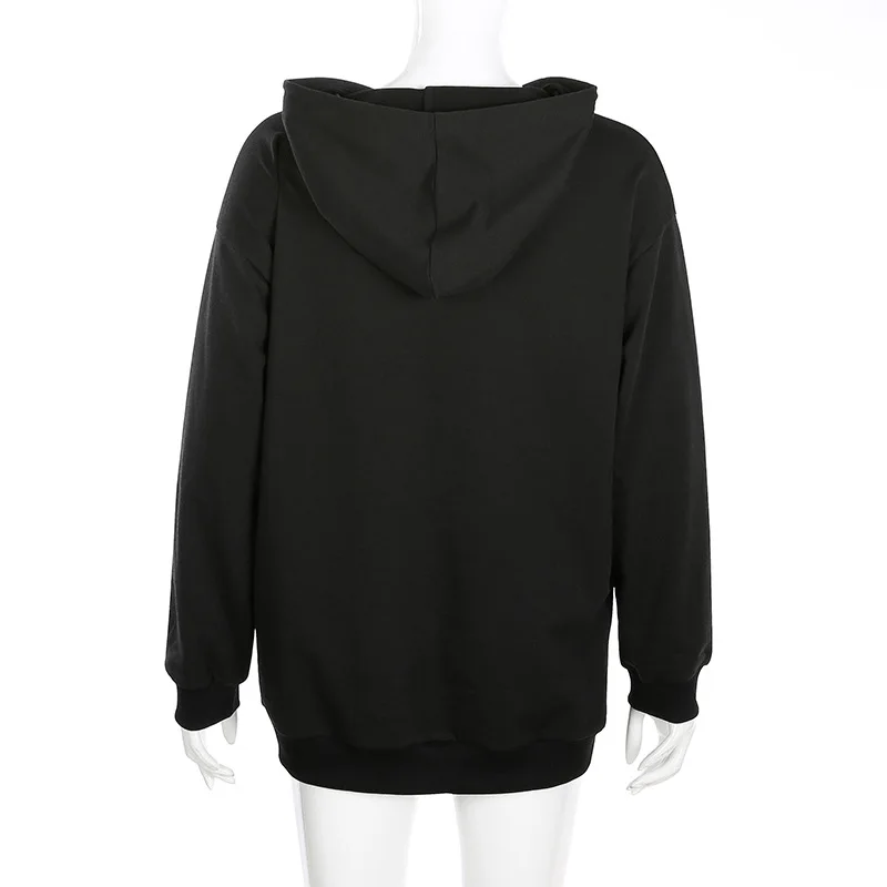 

Fannic 2020 Street style Fashion Loose big pocket solid color hooded women