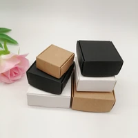 50pcs blackwhitekraft paper box for packaging earring jewlery box gift cardboard boxes diy jewelry display storage packing box