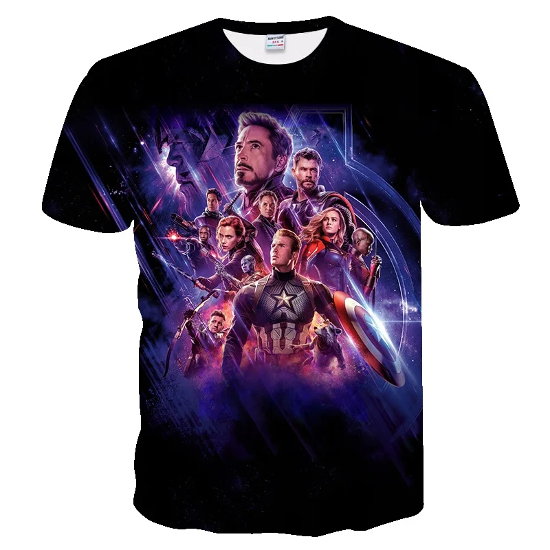 

2021 new male/female T-shirt fashion movie character 3D printing shirt short-sleeved Harajuku style top