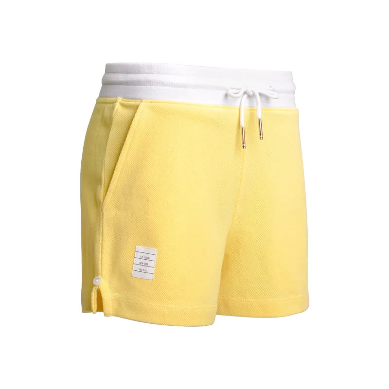 

Fashion TB 2021 Brand Casual Shorts Lady Women Summer Beach High Waist Short Cotton Yello Women's Clothing Sports Shorts
