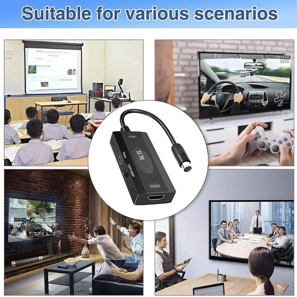 Фото Новый адаптер SS-HDMI совместимый с Mars кабель для преобразования сигнала RGB Новый адаптер SS-HDMI совместимый с Mars кабель для преобразования сигнала RGB