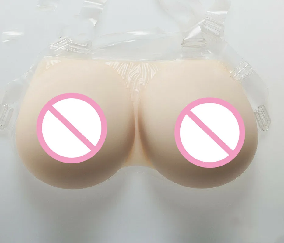 Lifelike Silicone Breasts Straps-on H Cup Drag Queen CD Realistic Soft Boobs Shemale Transgender Invisible Bra Mastectomy Bra
