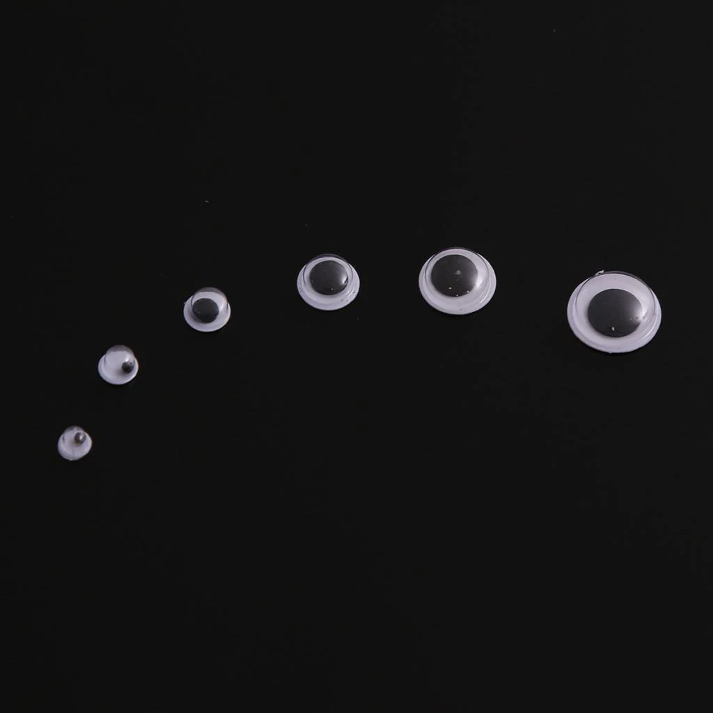 

A Box of 710 DIY Round Googly Eyes Glue Eyes Made From Dolls' Eyes