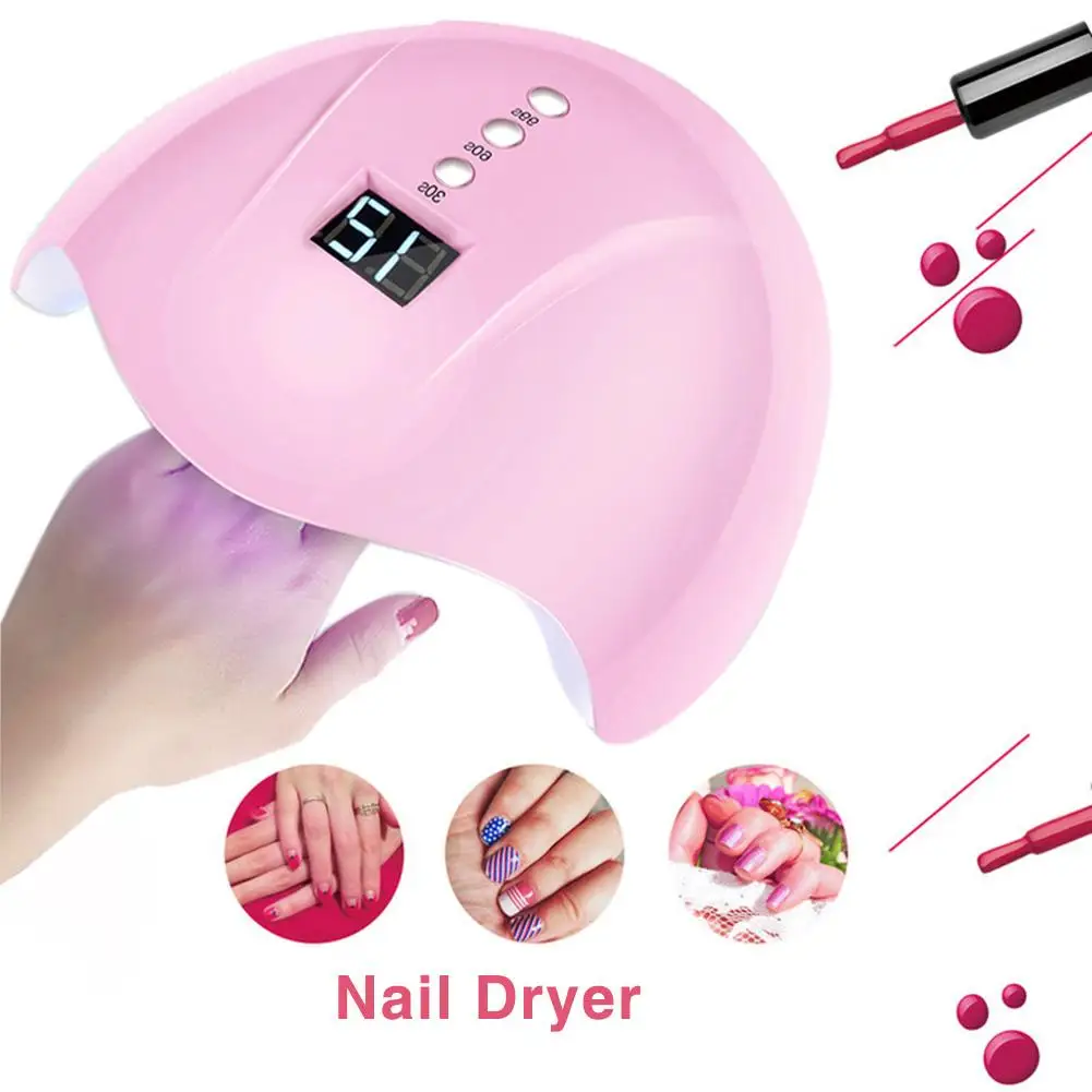 24 Вт УФ-лампа для маникюра светодиодный светильник сушки ногтей лампа