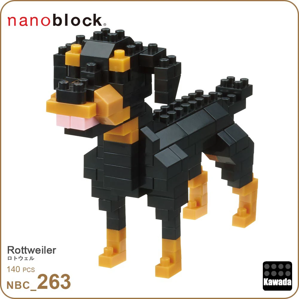 Kawada Nanoblock Ротвейлер Собака NBC-263 строительные блоки 140 штук Алмазная креативная