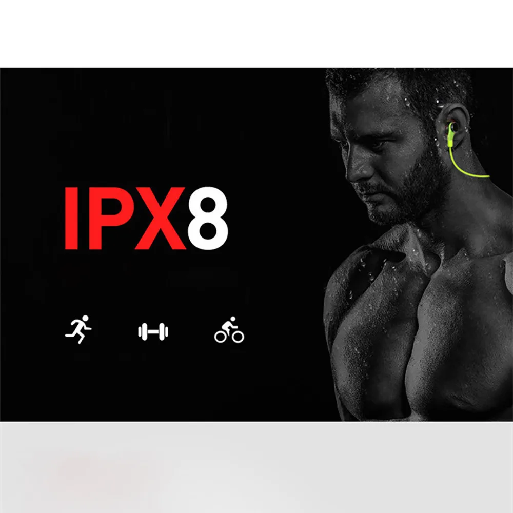 Беспроводная Bluetooth 4 2 TF MP3 флэш карта памяти SD стерео спортивные наушники Шейная