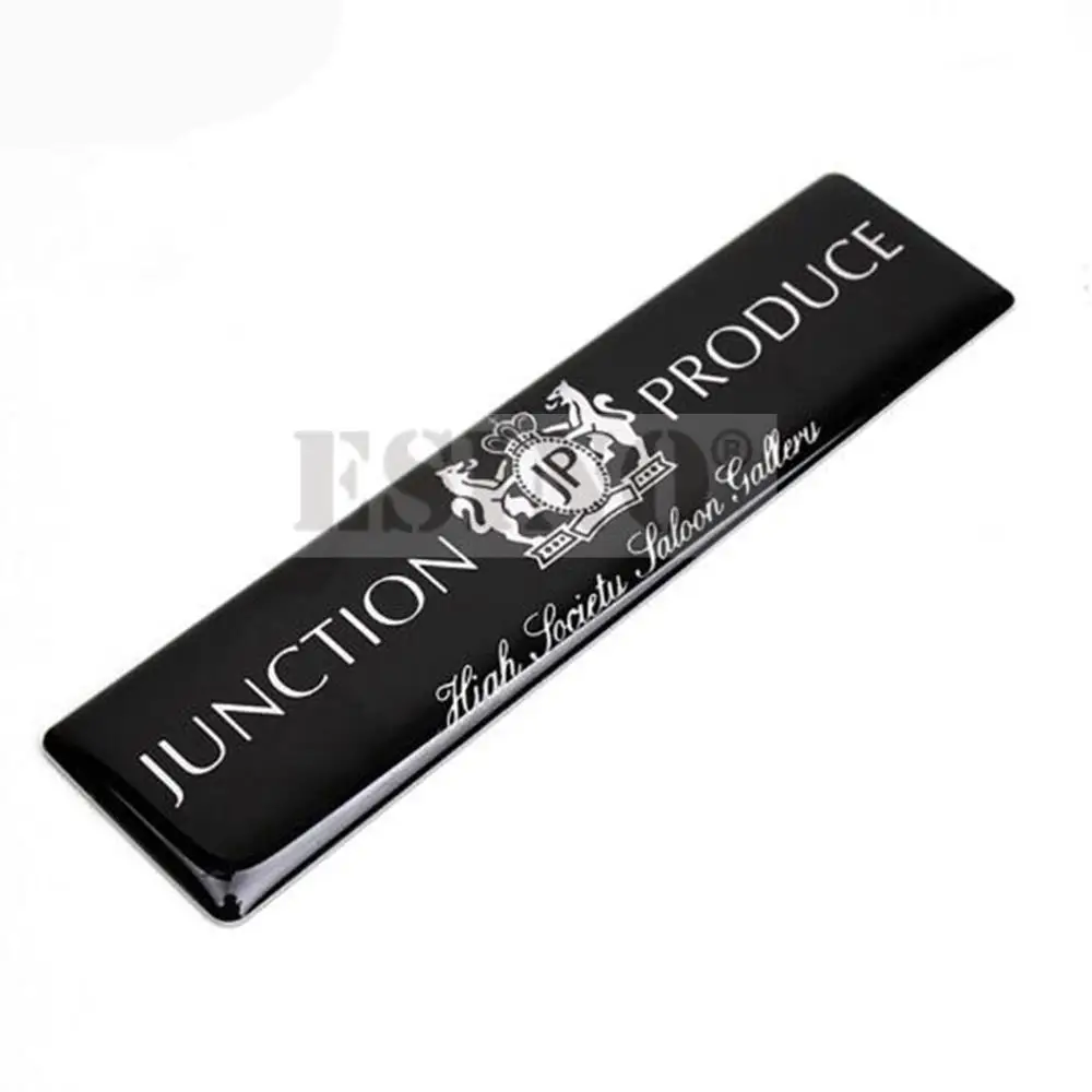 

50 x New 3D Car Styling Aluminum Glue Decals Car Trunk Emblems Car Accessories Adhesive Badges for JP Junction Produce