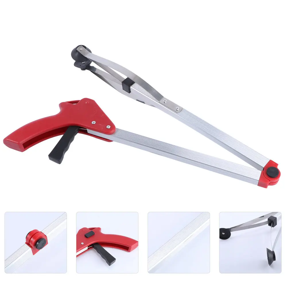 

1Pc Creative Garden Leaves Clamp Foldable Garbage Plier Outdoor Trash Clip