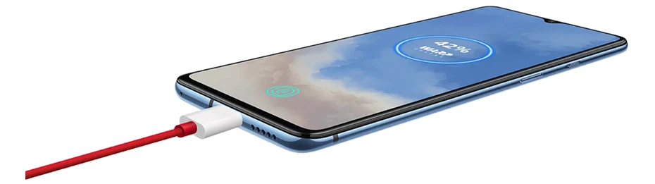 Мобильный телефон с глобальной ПЗУ OnePlus 7 T 7 T 8GB 128 GB, Восьмиядерный процессор Snapdragon 855 Plus, экран 6,55 дюйма, 48мп, тройная камера, телефон nfc