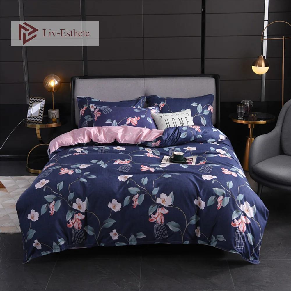 Liv-Esthete модные пасторальные постельные принадлежности с цветами набор высокого
