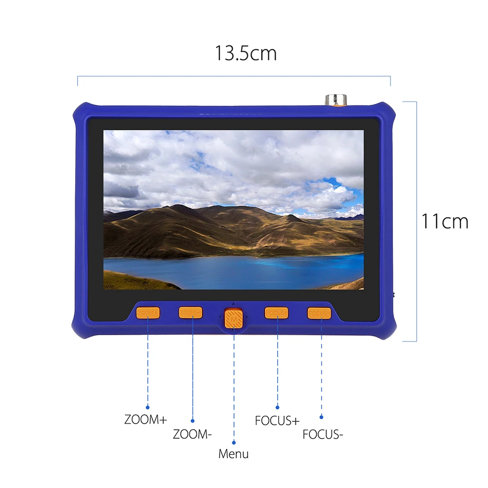 4в1 5 &quotтест er монитор 2МП cctv камера ptz тест TVI CVI AHD VGA CVBS видео кабель ing HD 1080P