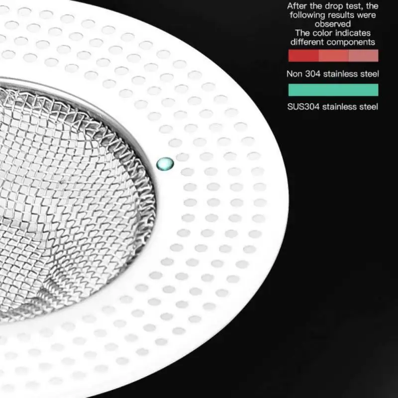 

304 Stainless Steel Sewer Filter Net Toilet Bathroom Floor Drain Net Plug Shower Room Hair Anti-blocking Artifact Bathroom Tool
