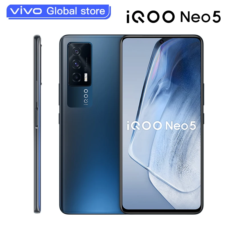 Оригинал vivo iQOO Neo 5 5G Смартфон Snapdragon 870 4400 мАч 66 Вт 120 Гц 48.0MP тройные камеры Android Celular