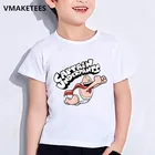Детская летняя футболка для девочек и мальчиков, с рисунком капитана, Повседневная Забавная детская одежда