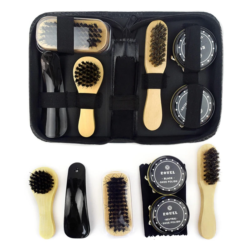 

Shoe Care Kit for Shoes Polish Travel Size Shoe Cleaning Tools Leather Shoe Shine Kit ADW889