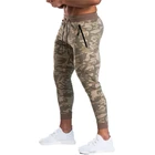 Мужские облегающие брюки-карандаш, повседневные спортивные штаны камуфляжной расцветки из хлопка с эластичной резинкой, для бега, новинка 2019 года, одежда для спортзала