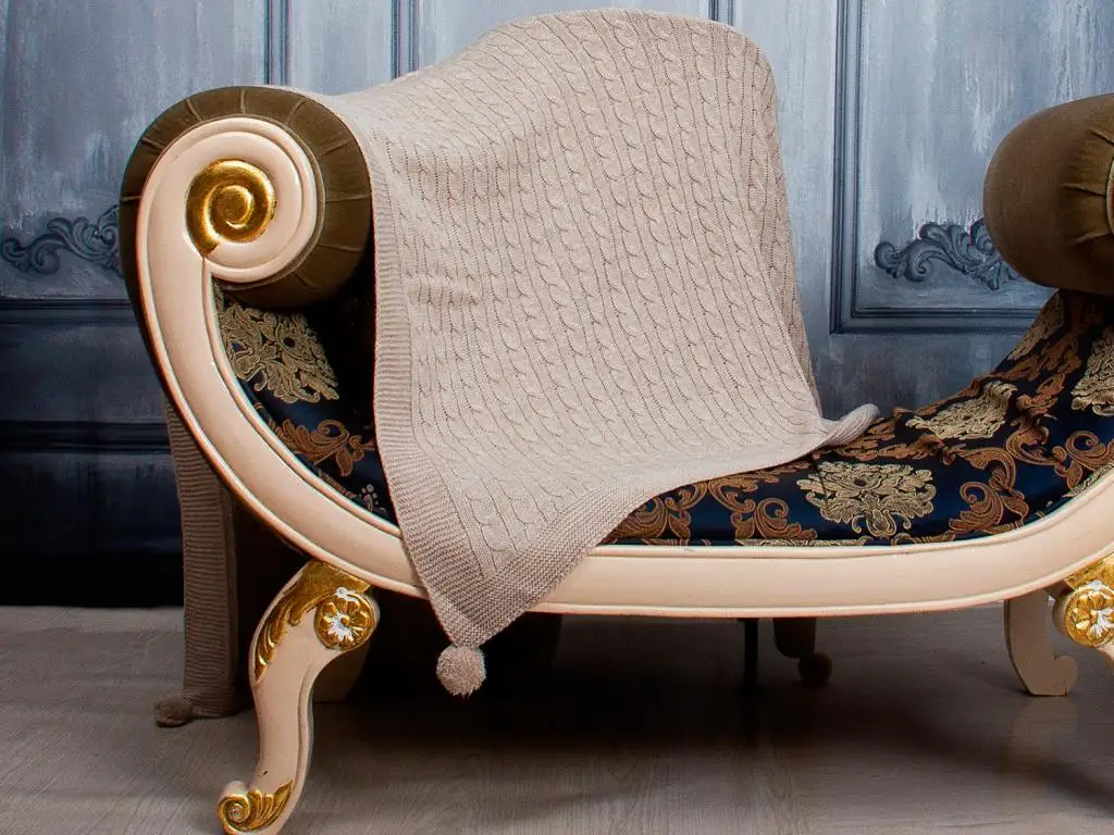 

Knitwear Mesh Patterned Tomi Tv Blankets Beige
