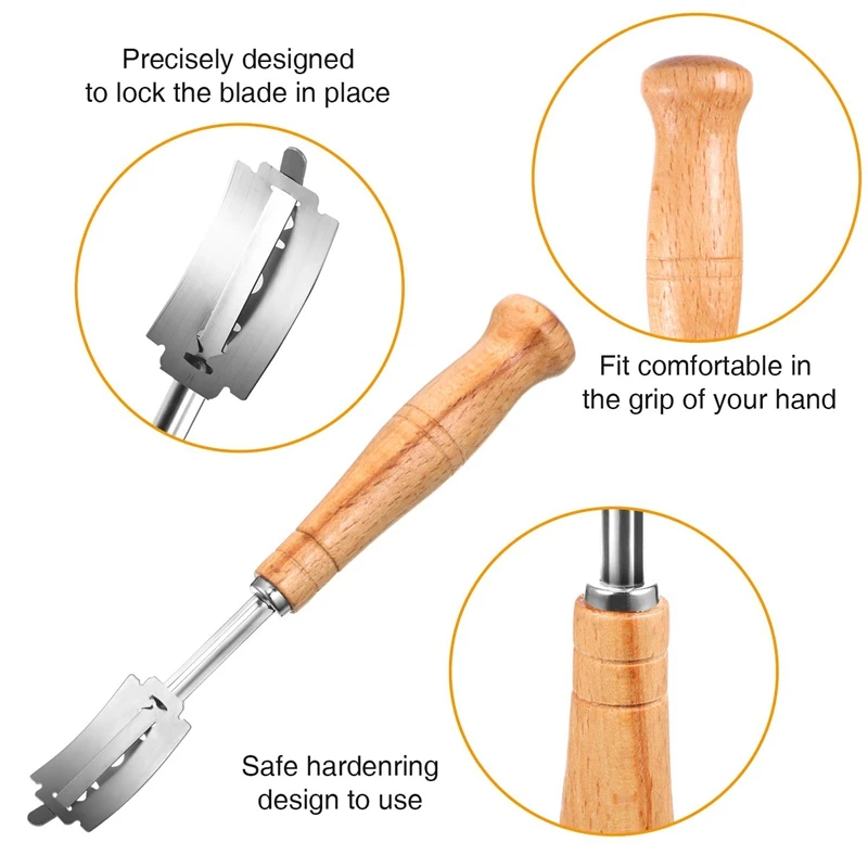 Горячая Распродажа датский венчик для теста ручная работа хлеб хромой с защитной