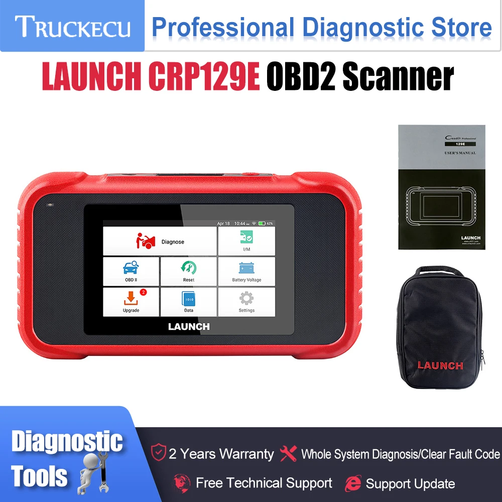 

LAUNCH X431 CRP129E OBD2 Scanner Auto OBD Code Reader ENG AT ABS SRS Diagnosic Tool Oil SAS EPB ETS TPMS Reset pk crp123e crp123