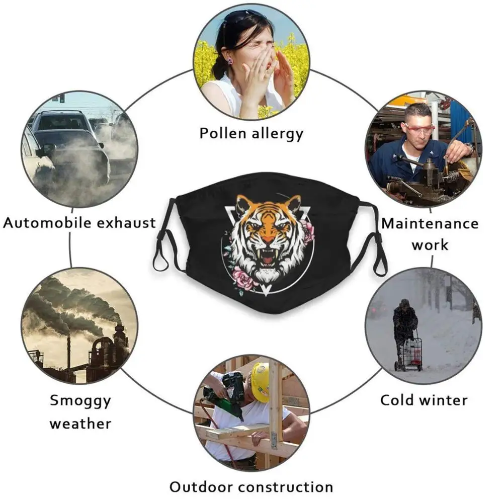 

Tiger King With Flower Print Reusable Pm2.5 Filter DIY Mouth Mask Kids Quarantine Funny Quarantine Quotes Class Of 2020 Joe