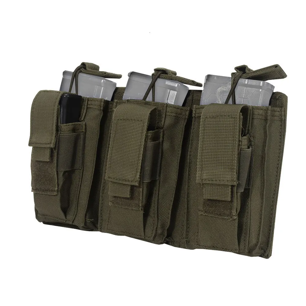 SINAIRSOFT тактическая сумка охотничий Molle тройной 223/5. 56 мм Открытый верх Mag журнал сумка для пейнтбола страйкбол LY2044