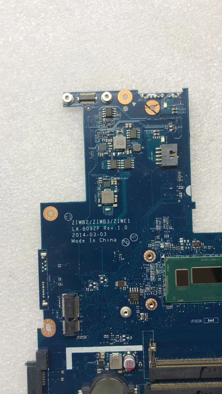 

KEFU ZIWB2/ZIWB3/ZIWE1 LA-B092P For Lenovo B50-70 N50-70 Notebook Motherboard FRU/PN: 5B20G46051 CPU 2957U DDR3 100% Test Work