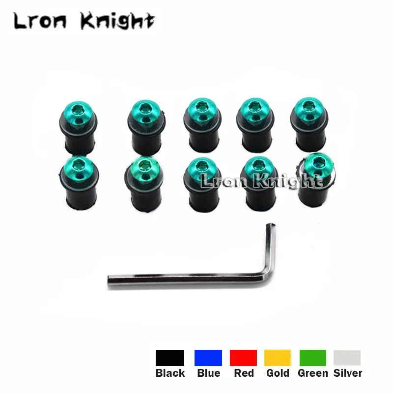 

For KAWASAKI Z650 Z750 Z800 Z900 Z1000 Z1000SX Z900RS Z1000 Motorcycle Windshield Bolts Screw Nut Fastener Kit M5 5mm 10PCS