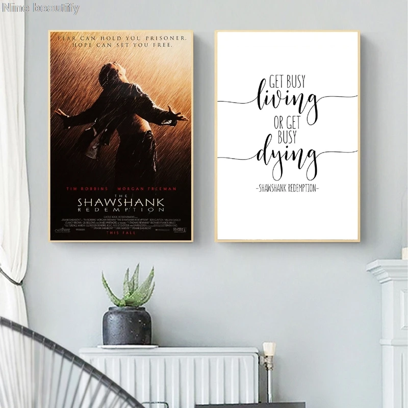 Постеры и принты в классическом фильме Shawshank Redemption Мотивационная картина с