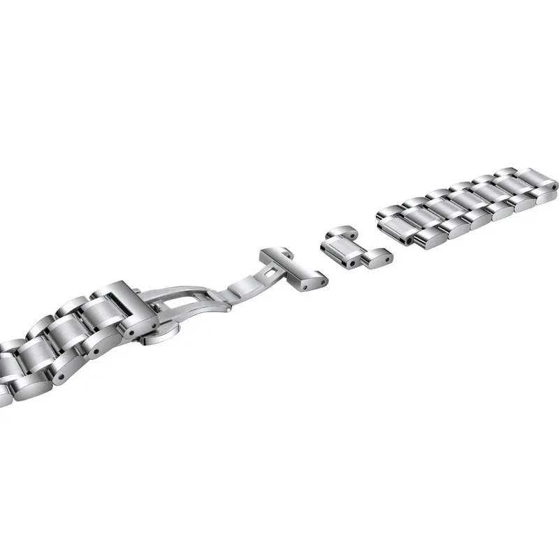 Stainless Steel Band Watch Strap Metal Wristband 12mm14mm 15mm 16mm 17mm 18mm 19mm 20mm 21mm 22mm 23mm Bracelet arc interface