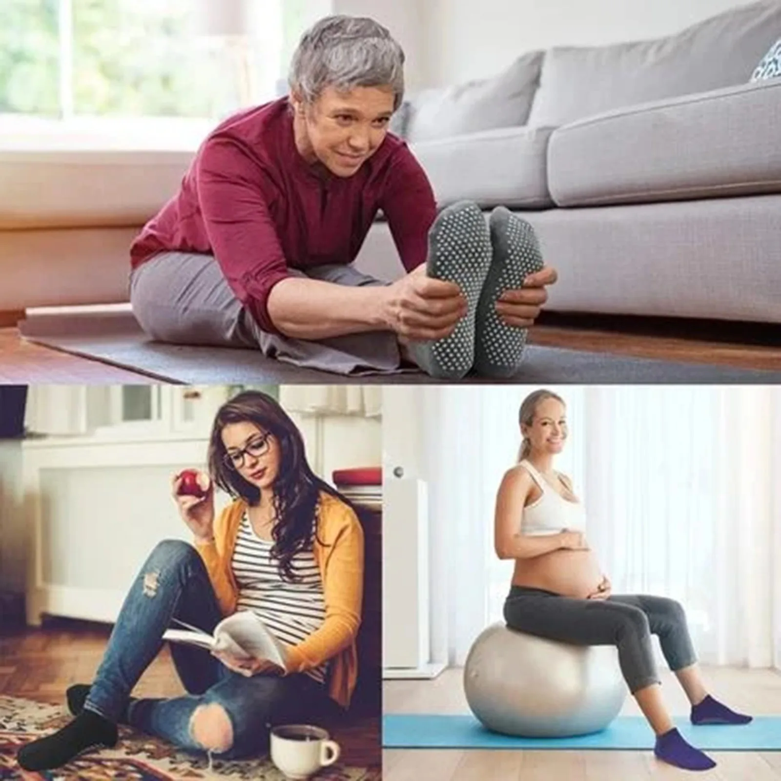 

2020 New Women's Winter Warm Leopard Bed Non Slip Socks Home Indoor Room Non-slip Thermal Socks Fluffy Plush Fleece Short Sock