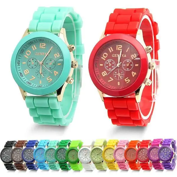 

New Stytle Women's Watch Silicone Watchband Analog Female Sport Quartz Wristwatch relojes para mujer