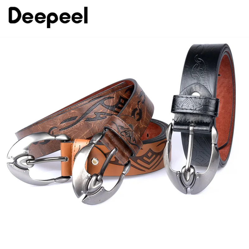 Deepeel 1 шт. 3 8 см * 110 в стиле панк из алюминиевого сплава пряжкой ремень