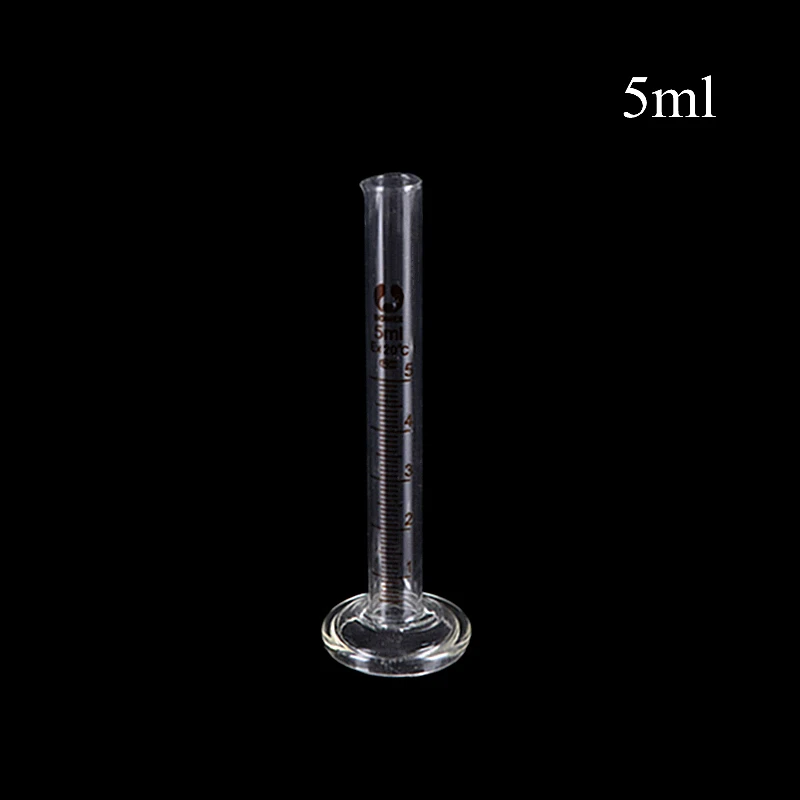 

1PC 5ml Graduated Glass Measuring Cylinder Chemistry Laboratory Measure School Laboratory Cylinder Wholesale Drop Shipping