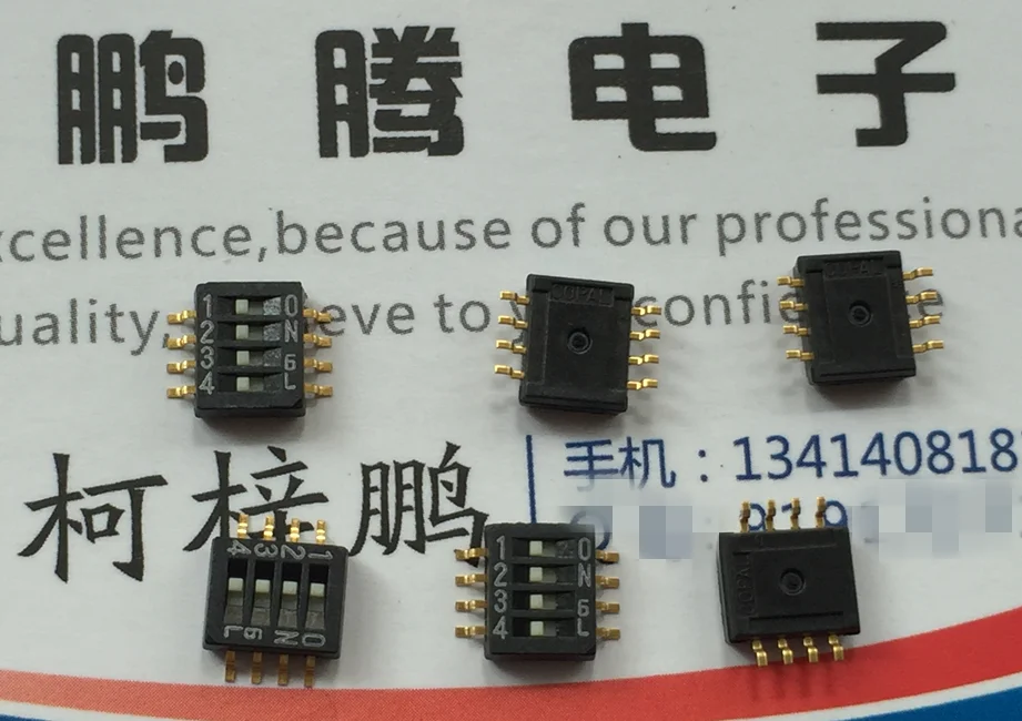 

5PCS/lot Original Japanese Copal CHS-04TB1 dip switch 4-bit 1.27mm spacing patch 4P code