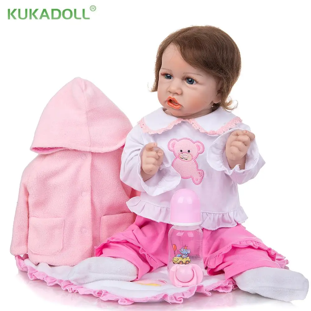 

Куклы Новорожденные, силиконовые, водонепроницаемые, 23 дюйма