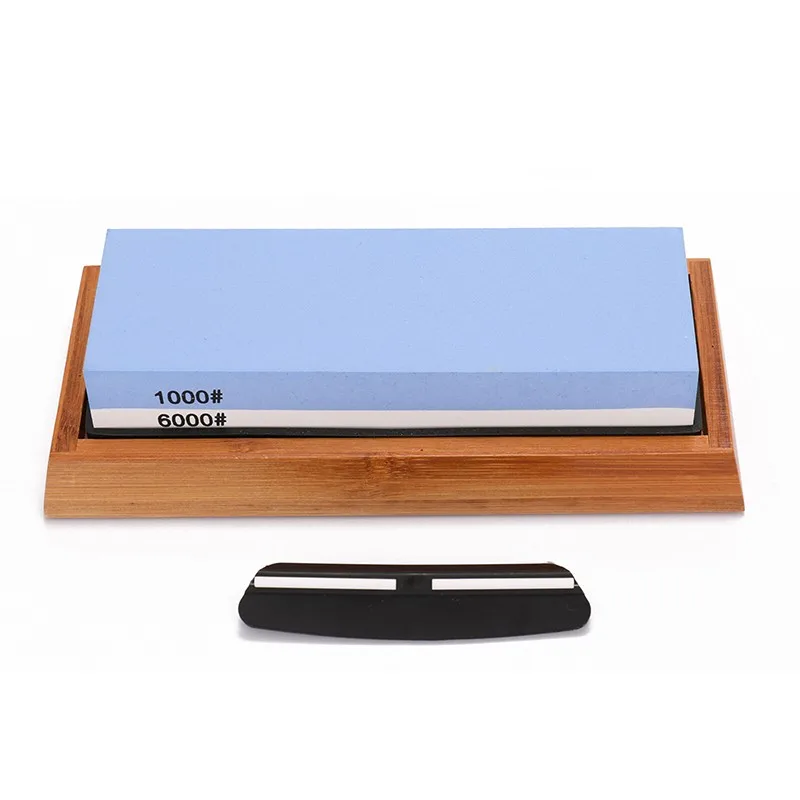 

Double-Sided Knife Grinder Stone Professional Sharpener 800 1000 6000 5000 8000 Grit Whetstone Kitchen Tool With Angle Guide