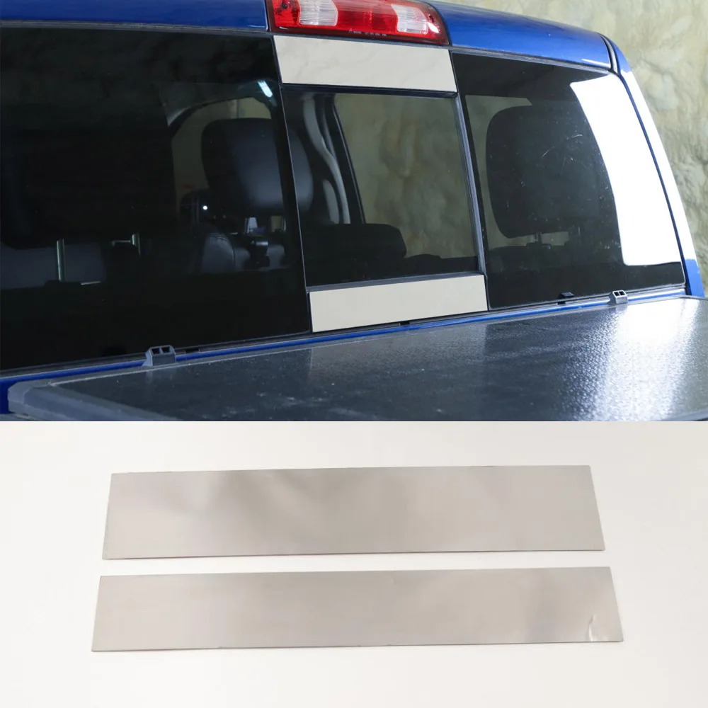 

For Dodge Ram 2011 Up Car Rear Window Decoration Strips Stainless Steel Styling Molding 2pcs/set