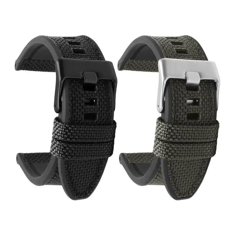 

Nylon Silicone Bottom men Watch band for D-iesel DZ7420 DZ4506 DZ4500 black armygreen watchbelt 24mm 26mm 28mm Canvas strap