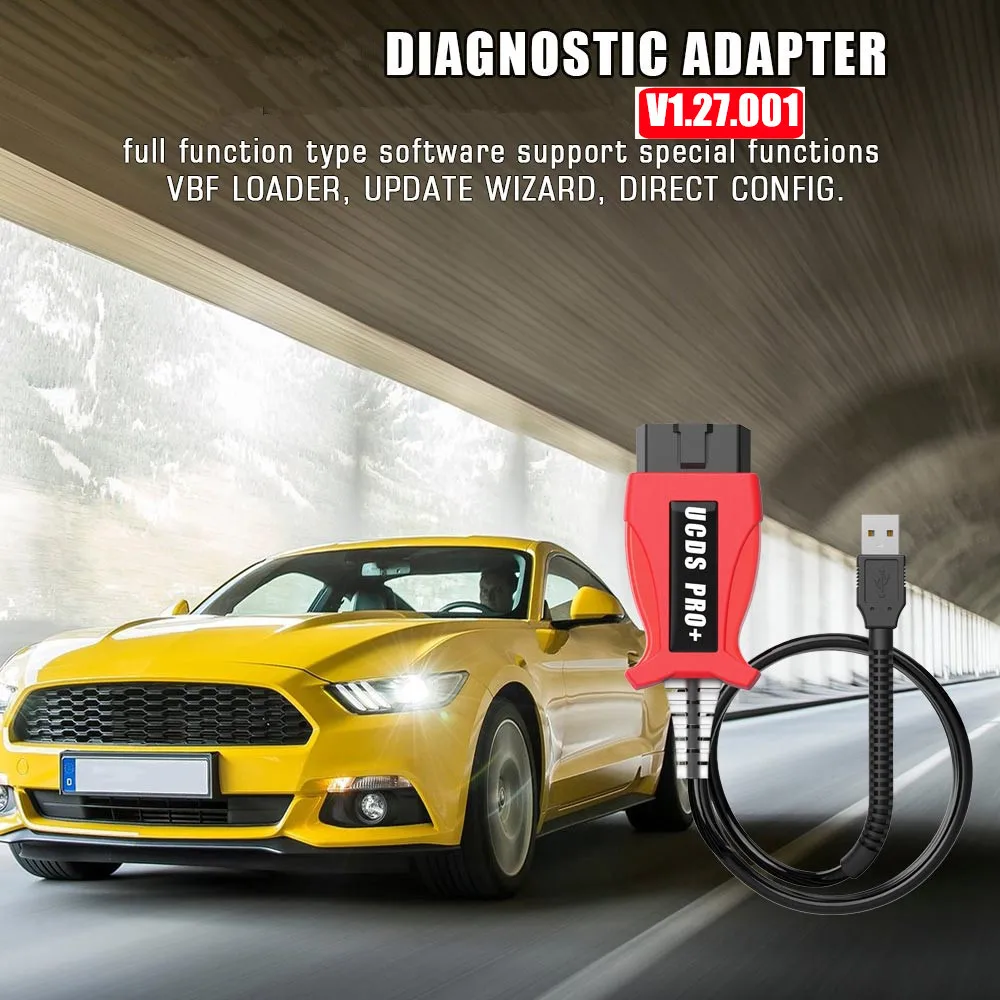 

Newest V1.27.001 UCDS PRO+ Diagnostic tool Car Accessories UCDS Pro Full License Adapter For Focom Cars From 2004 to 2017 Year