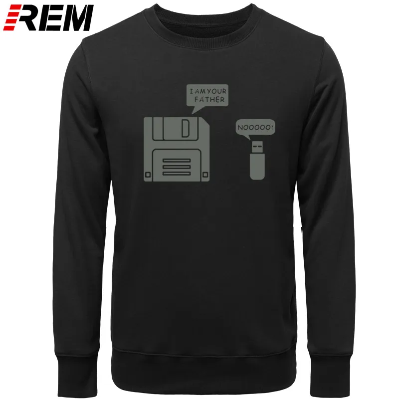 REM USB дискета я ваш отец мужские хлопковые с длинным рукавом юмором диск повседневные Camisetas Hombre мужские кофты с капюшоном, толстовки