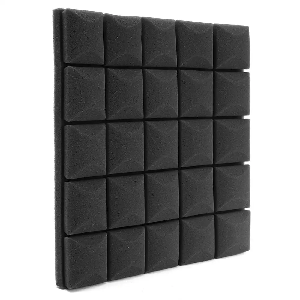 

500x500x50mm Acoustic Foam 4/12pcs Soundproof Foam For Studio KTV Sound Stop Absorption Wall Tiles Panels Sponge 6 Colors
