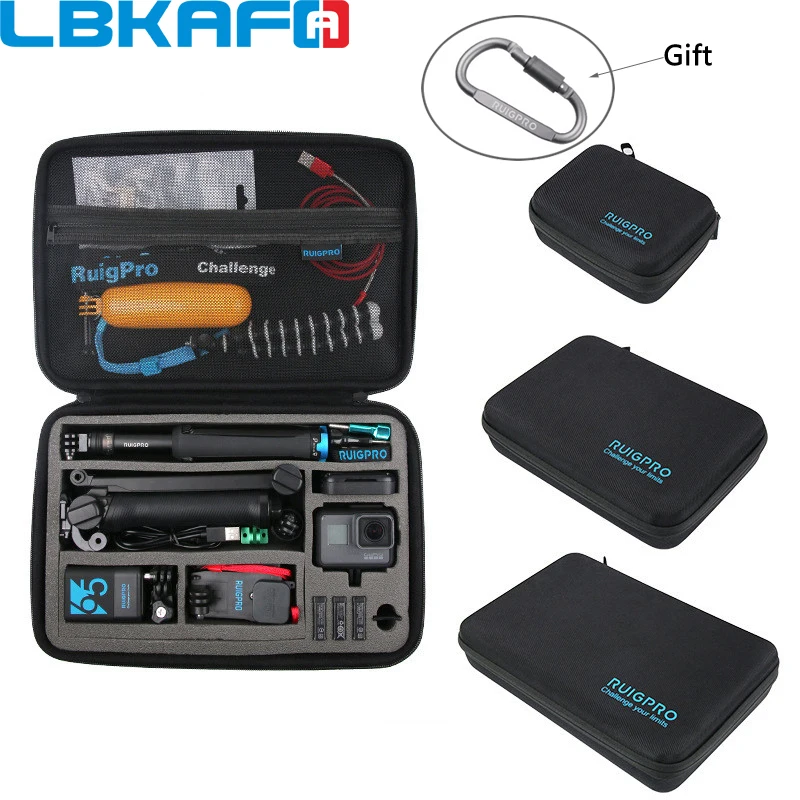 Портативный чехол для переноски Защитная сумка GoPro Hero 9 8 7 6 5 SJCAM SJ9 YI DJI OSMO