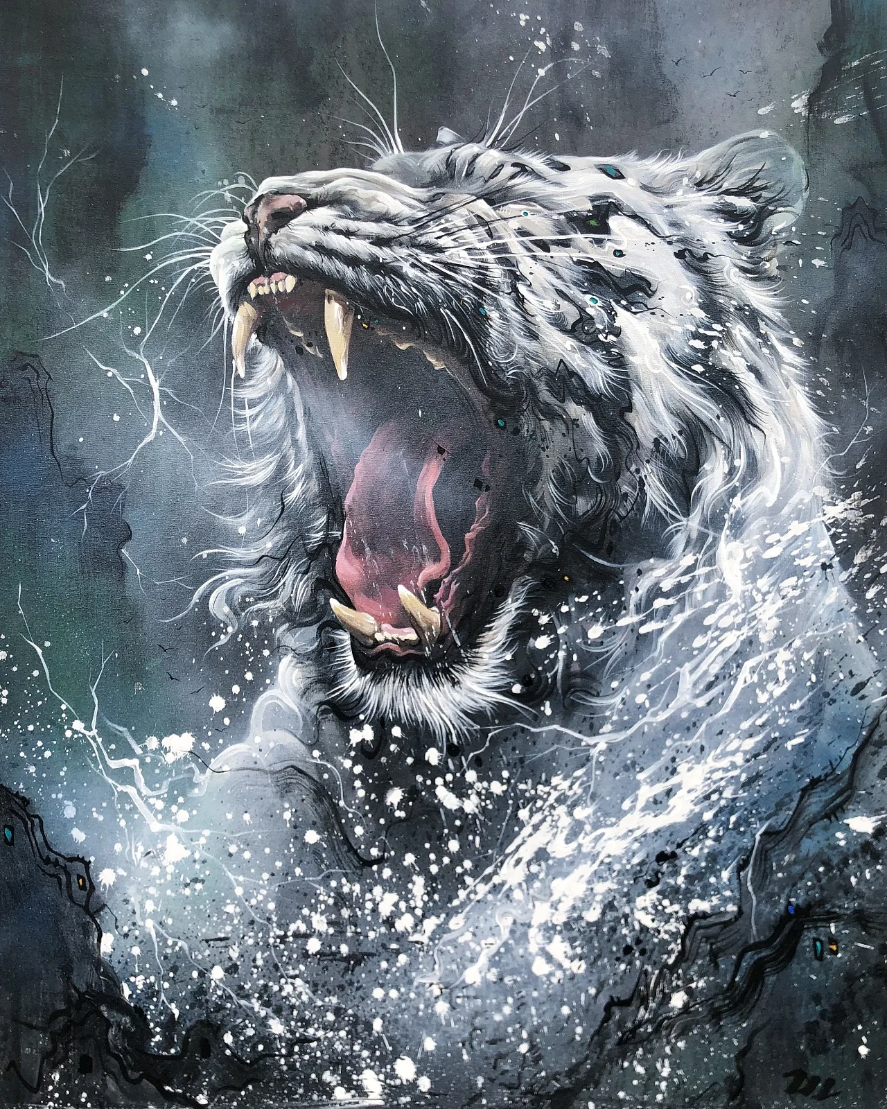 

5D Diamond Painting Kits Full Round With AB Drill Tiger DIY Animal Picture Diamond Embroidered Rhinestone Cross Stitch Gift Art