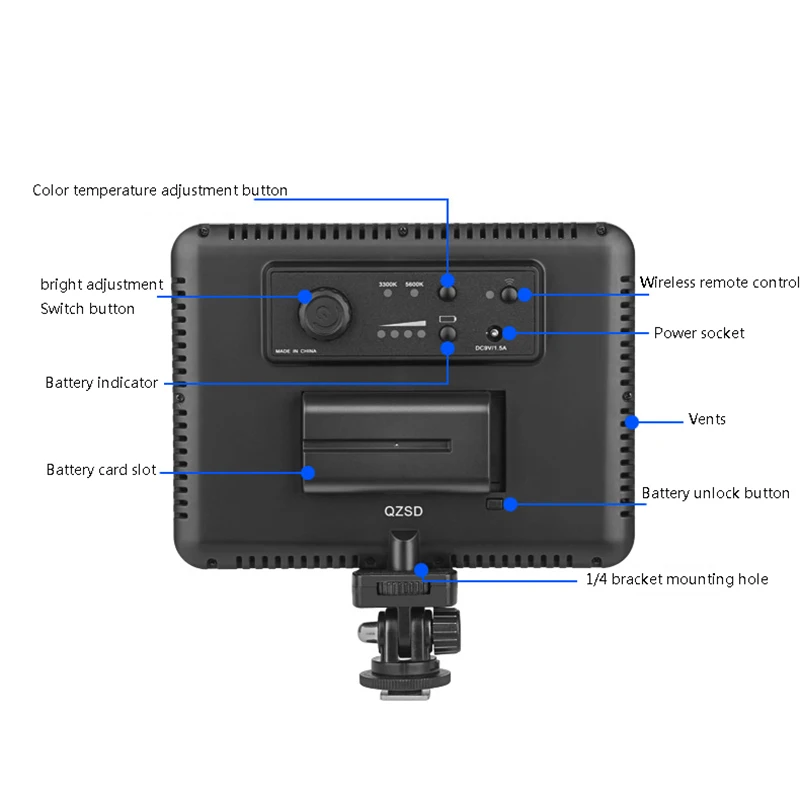 Тонкий светодиодный светильник QINGZHUANGSHIDAI 128B панель с Rmote Control регулируемой